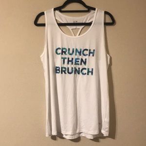 🤍 Crunch Then Brunch Athletic Tank Top 🤍